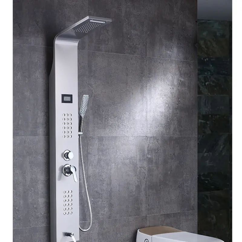 Le innovazioni negli infissi del bagno che portano all'ascesa di pannelli doccia da massaggio caldo e freddo?
