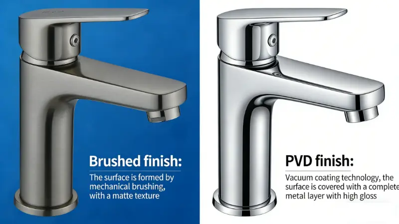 Scelta della finitura del rubinetto: rivestimento spazzolato o PVD: quale è il migliore per il tuo mercato?