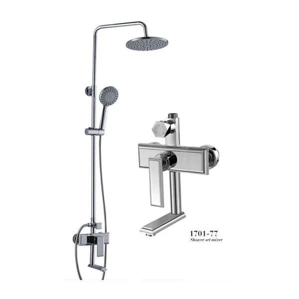 Doccia a cascata set nero bagno caldo e fredda doccia